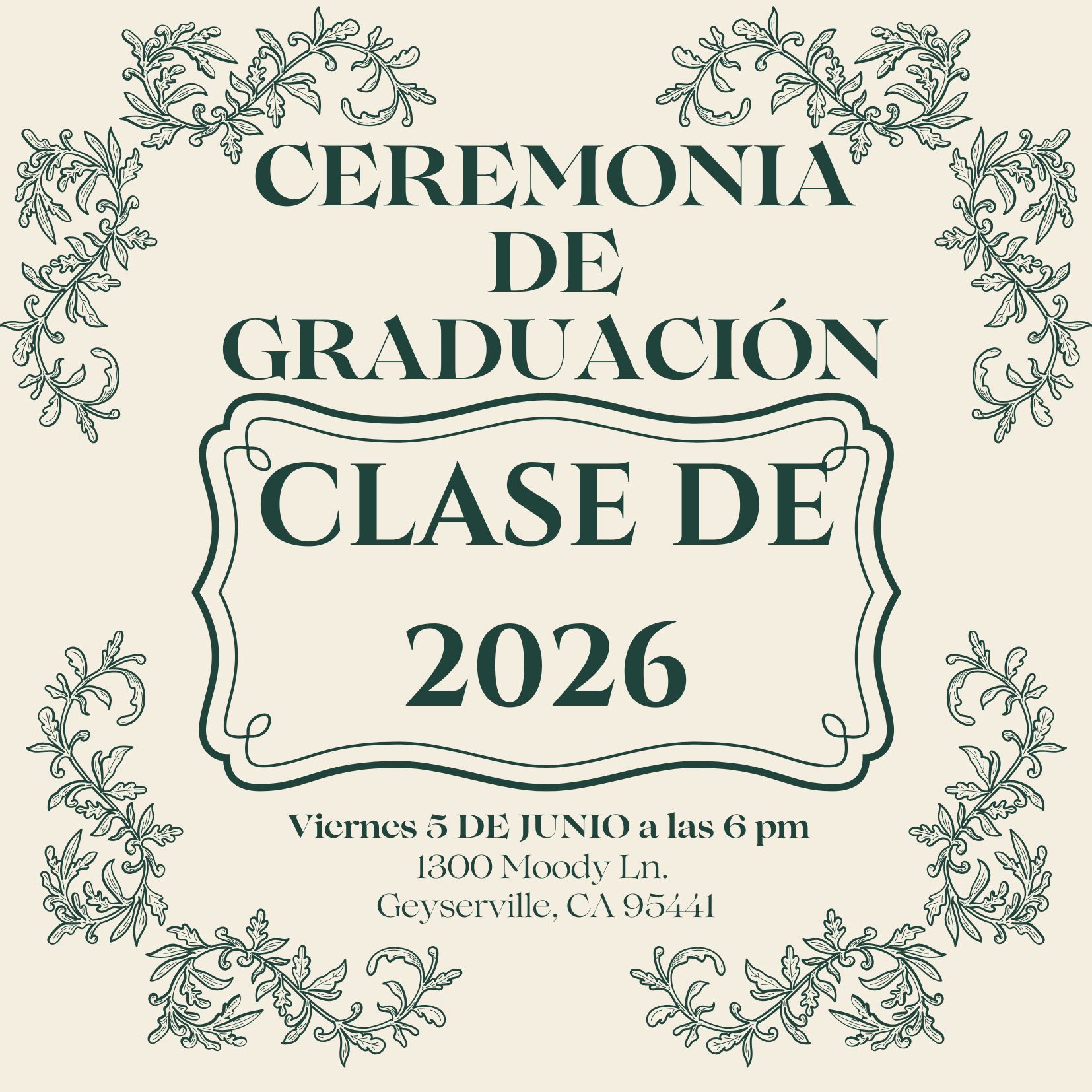2026 Graduation Information